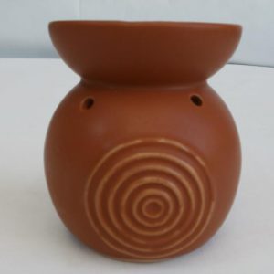 Duftlampe aus Keramik in Braun, 10 cm hoch