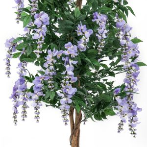 EUROPALMS Goldregenbaum, Kunstpflanze, violett, 180cm