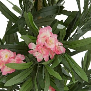 EUROPALMS Oleanderbaum, Kunstpflanze, rosa, 150 cm