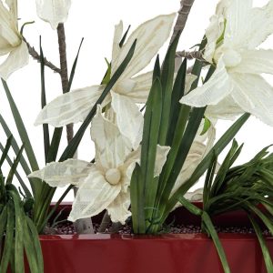 EUROPALMS Clematiszweig (EVA), künstlich, weiß