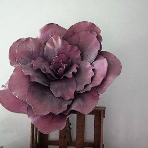 EUROPALMS Riesen-Blüte (EVA), künstlich, altrosa, 80cm