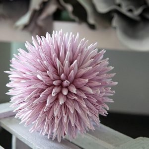 EUROPALMS Sukkulenten Kugel (EVA), Kunstpflanze, rosa, 20cm