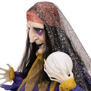 EUROPALMS Halloween Figur Wahrsagerin, animiert 50cm