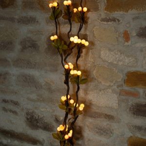 EUROPALMS Torfmyrte-Zweige, mit LEDs, 180cm