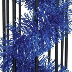 EUROPALMS Metallic-Girlande, blau, 12,5x270cm