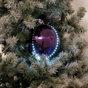 EUROPALMS LED Snowball 15cm, lila