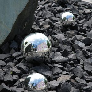 EUROPALMS Dekokugel 20cm, silber