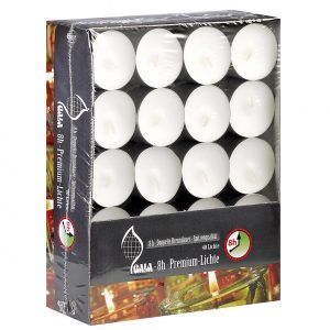 Teelicht Nightlight 8h-Lichte Basic doppelte Höhe 40 im Pack 2,5cm Ø4cm