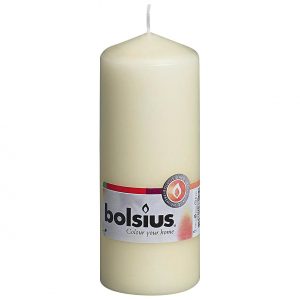 BOLSIUS Stumpenkerze 15x5,8cm elfenbein