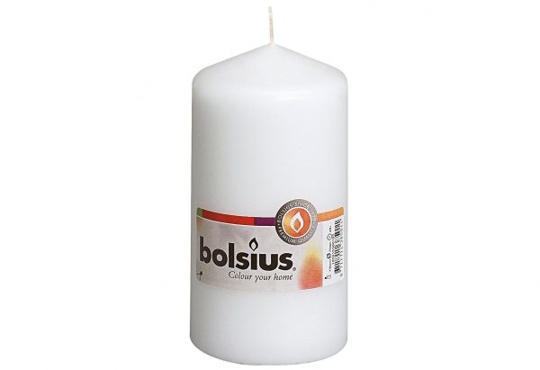 BOLSIUS Stumpenkerze 13x6,8cm weiß