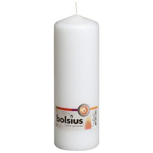 BOLSIUS Stumpenkerze 20x6,8cm weiß