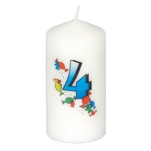 Geburtstagskerze '4'
