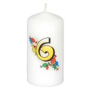 Geburtstagskerze '6'