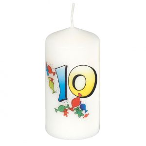 Geburtstagskerze '10'