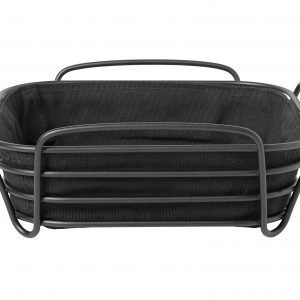 blomus Brotkorb Delara 25x25x9,3cm schwarz