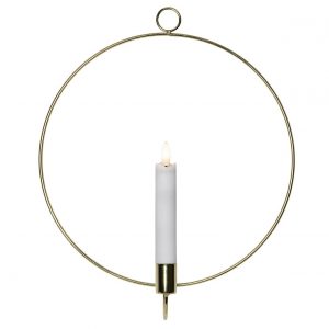 STAR TRADING LED-Kerze 'Flamme mit Ring'