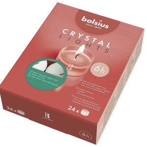 BOLSIUS Teelichte 'Crystal Lights' 24er Pack