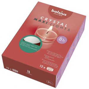 BOLSIUS Teelichte 'Crystal Lights' 12er Pack