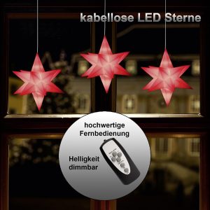 F-H-S Sterne LED 3er Set