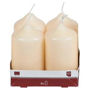 Stumpenkerze 9xØ5cm cr4 Pack