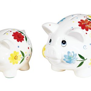 Sparschwein 'Blumendeko'