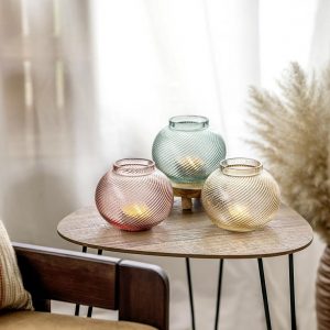 Sandra Rich Glasvase/-windlicht 'Spiral'