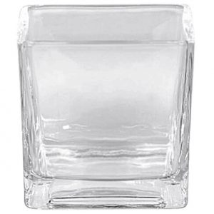 Sandra Rich Vase Würfel Glas 7,5x7,5x7,5cm klar