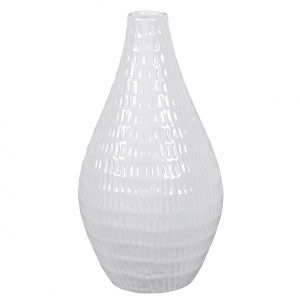 Vase 16x16x33cm weiß