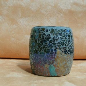 Teelichtbecher Rainbow aus Glas