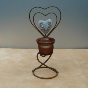 Teelichthalter Herz - ca. 24,5 cm hoch