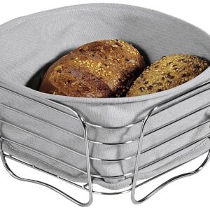 KESPER Brot- und Obstkorb Metall/Textil