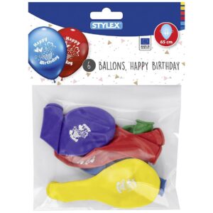 Luftballons 'Happy Birthday' 6er Beutel 6er Beutel