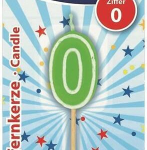 Kerze Ziffer 0