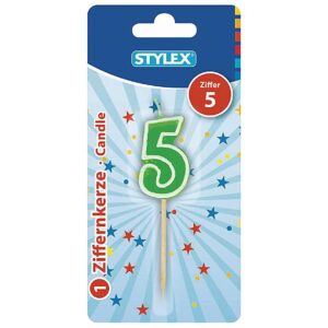 Zahlenkerze Ziffer '5'